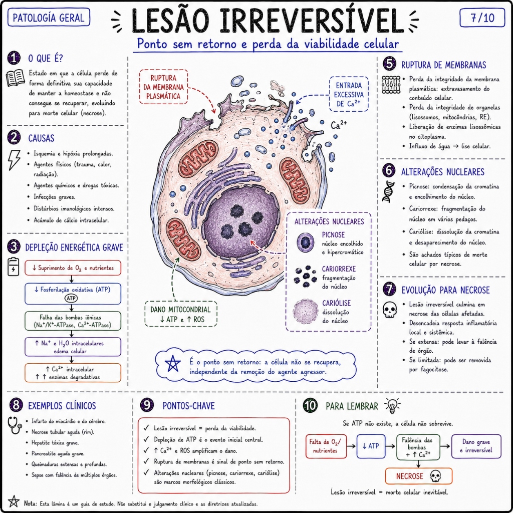 Lesão Irreversível - Patologia Geral